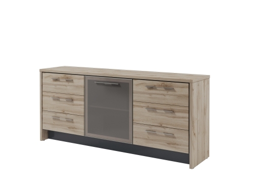 Тумба с дверью в профиле и 6 ящиками Т-13-06Л Тумба с дверью в профиле и 6 ящиками Т-13-06Л