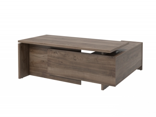 Стол с опорной тумбой FI-119L.DD Орех Пацифик Табак Стол с опорной тумбой FI-119L.DD Орех Пацифик Табак