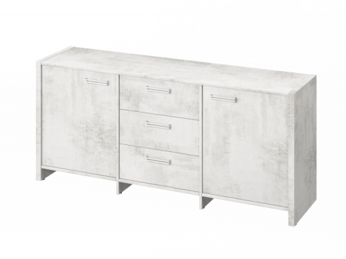 Тумба трехсекционная FI-13-01.D Хромикс белый Тумба трехсекционная FI-13-01.D Хромикс белый