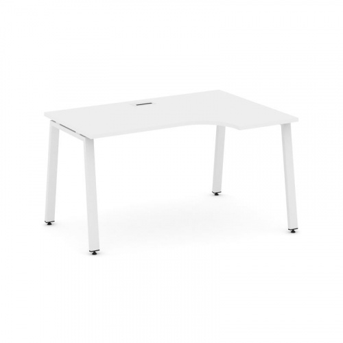 Style Project Стол рабочий эргоном. SN-6A.SPA-021(R) Белый/Металл Антрацит 1380*800/980*750 фото 17