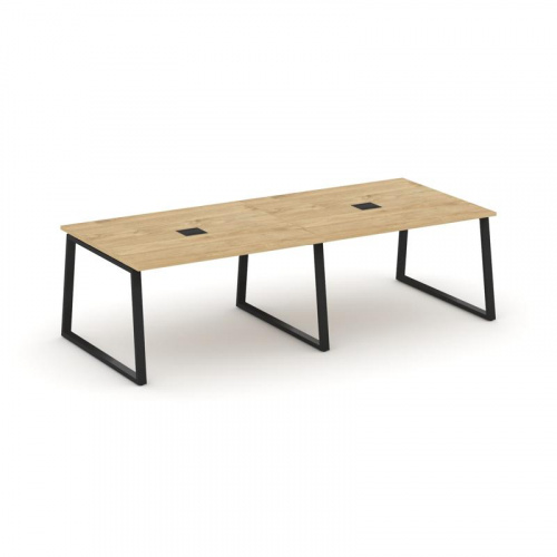 Style Project Стол переговорный SN-6T1.SPRG-043 Акация Лорка/Металл Антрацит/Заглушка Металл Антраци фото 2 Style Project Стол переговорный SN-6T1.SPRG-043 Акация Лорка/Металл Антрацит/Заглушка Металл Антраци фото 2