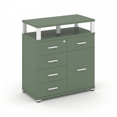 Тумба приставная с 5 ящиками Concept CN.TSP-018 W