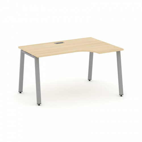 Style Project Стол рабочий эргоном. SN-6A.SPA-021(R) Белый/Металл Антрацит 1380*800/980*750 фото 3