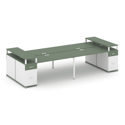 Бенч-система на 4 места с 2 опорными тумбами Concept CN.DRS-448 фото 5 Бенч-система на 4 места с 2 опорными тумбами Concept CN.DRS-448 фото 5