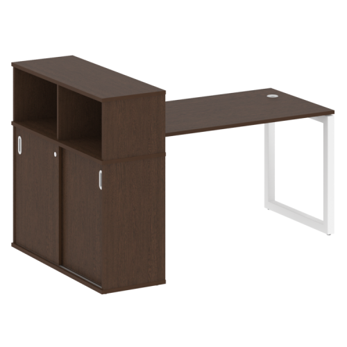 Стол офисный с шкафом-купе на О-обр. м/к Metal System Quattro 50БО.РС-СШК-3.3 фото 10 Стол офисный с шкафом-купе на О-обр. м/к Metal System Quattro 50БО.РС-СШК-3.3 фото 10