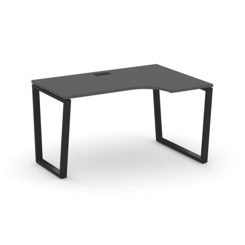 Style Project Стол рабочий эргоном. SN-6T2.SPA-012(R) Акация Лорка/Металл Антрацит/Заглушка Пластик фото 5