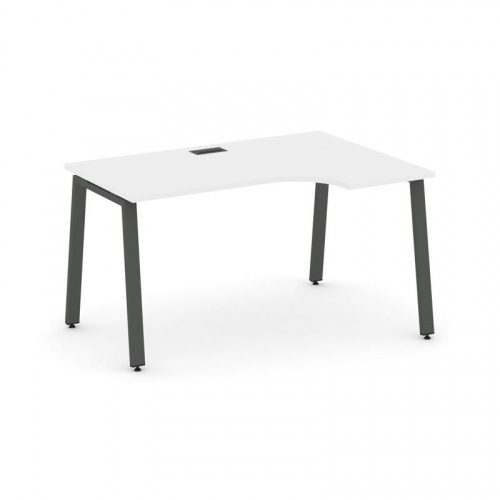 Style Project Стол рабочий эргоном. SN-6A.SPA-021(R) Белый/Металл Антрацит 1380*800/980*750 фото 28