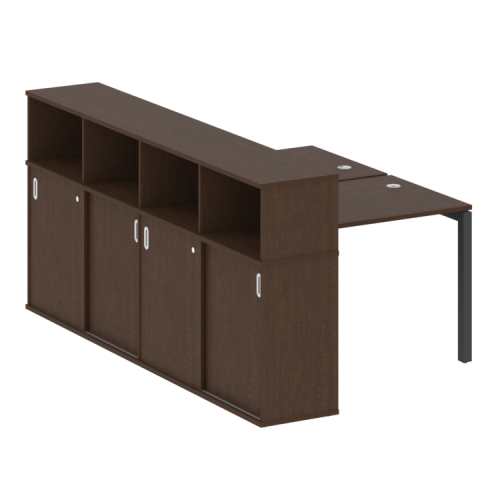 Бенч-система с шкафом-купе на П-обр. м/к Metal System Quattro 50БП.РС-СШК-4.1 фото 13