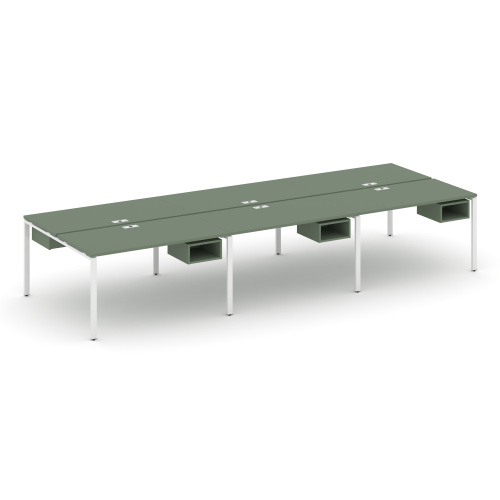 Бенч-система на 6 мест с подвесными тумбами Concept CN.DRS-143