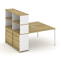 Бенч-система с опорным шкафом-купе с надставкой Concept CN.DRS-243