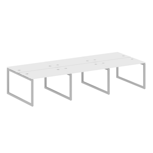 Бенч-система на 6 рабочих мест на О-обр. м/к Metal System Quattro 50БО.СМ-6.2 фото 4