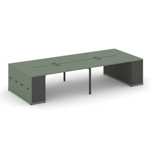 Бенч-система с опорными распашными шкафами Concept CN.DRS-264 фото 2 Бенч-система с опорными распашными шкафами Concept CN.DRS-264 фото 2