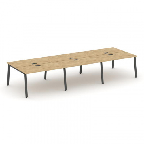 Style Project Рабочая станция 2-х сторон. SN-6A.DRS-062 Антрацит/Металл Белый 3540*1232*750 фото 16