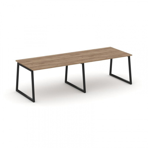 Style Project Стол переговорный SN-4T1.SPRG-012.3 Акация Лорка/Металл Антрацит 2360*980*750 фото 4