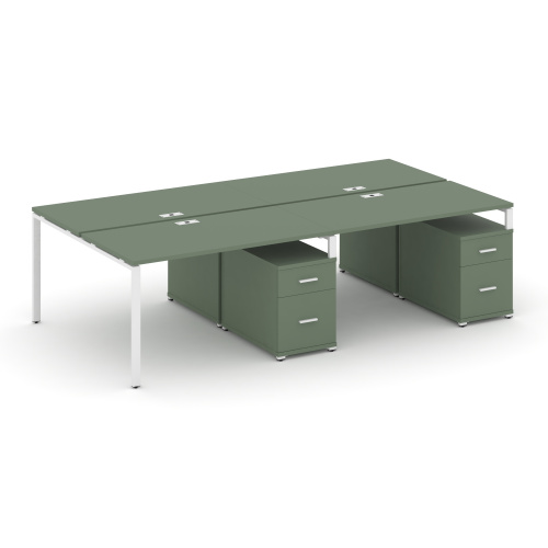 Бенч-система на 4 места с 2 опорными тумбами Concept CN.DRS-324 Бенч-система на 4 места с 2 опорными тумбами Concept CN.DRS-324