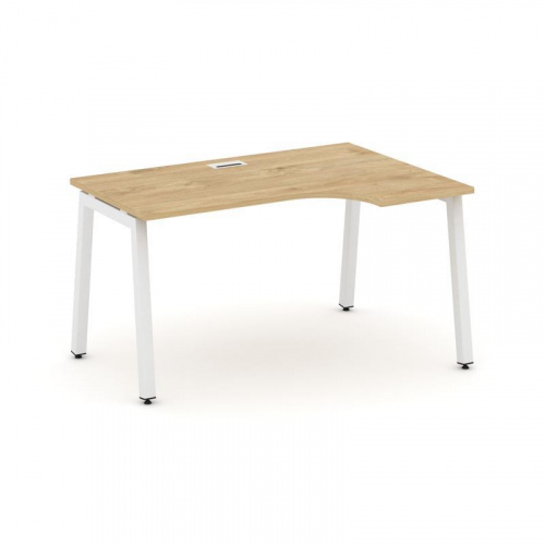 Style Project Стол рабочий эргоном. SN-5A.SPA-022(R) Дуб Наварра/Металл Антрацит 1580*800/980*750 фото 17