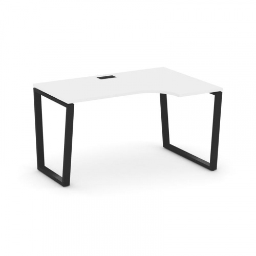 Style Project Стол рабочий эргоном. SN-6T2.SPA-012(R) Акация Лорка/Металл Антрацит/Заглушка Пластик фото 9