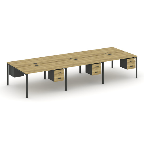 Бенч-система на 6 мест с подвесными тумбами Concept CN.DRS-154 фото 4 Бенч-система на 6 мест с подвесными тумбами Concept CN.DRS-154 фото 4