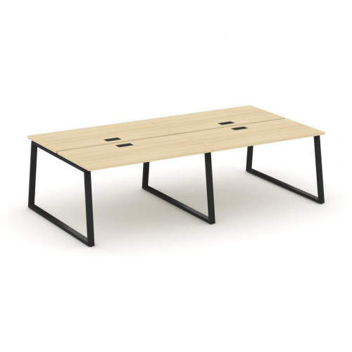 Style Project Рабочая станция 2-х сторон. SN-6T1.DRS-043 Акация Лорка/Металл Антрацит/Заглушка Пласт фото 8