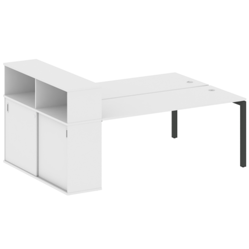 Бенч-система с шкафом-купе на П-обр. м/к Metal System Quattro 50БП.РС-СШК-2.5 фото 14