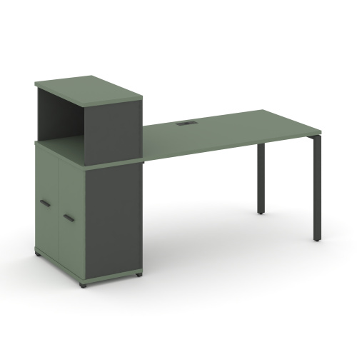 Стол офисный с опорным распашным шкафом Concept CN.SP-225 фото 2 Стол офисный с опорным распашным шкафом Concept CN.SP-225 фото 2