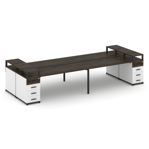 Бенч-система на 4 места с 2 опорными тумбами Concept CN.DRS-444 фото 9 Бенч-система на 4 места с 2 опорными тумбами Concept CN.DRS-444 фото 9