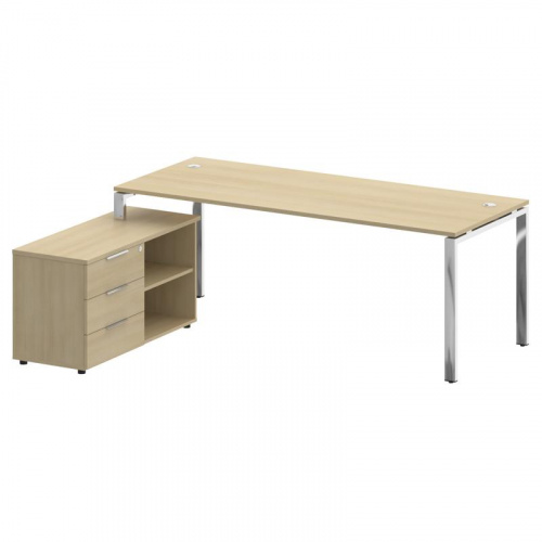 Стол руководителя с тумбой Metal System Direct БГ.СРТ-6.8 (L) фото 4