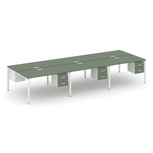 Бенч-система на 6 мест с подвесными тумбами Concept CN.DRS-154 фото 5 Бенч-система на 6 мест с подвесными тумбами Concept CN.DRS-154 фото 5