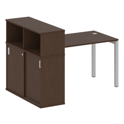 Стол офисный с шкафом-купе на П-обр. м/к Metal System Quattro 50БП.РС-СШК-3.2 фото 10