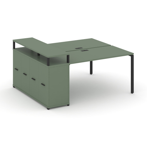 Бенч-система с опорным распашным шкафом Concept CN.DRS-224 Бенч-система с опорным распашным шкафом Concept CN.DRS-224