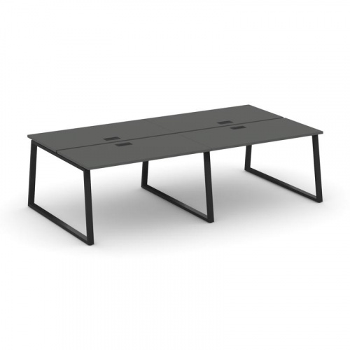 Style Project Рабочая станция 2-х сторон. SN-6T1.DRS-043 Акация Лорка/Металл Антрацит/Заглушка Пласт фото 6