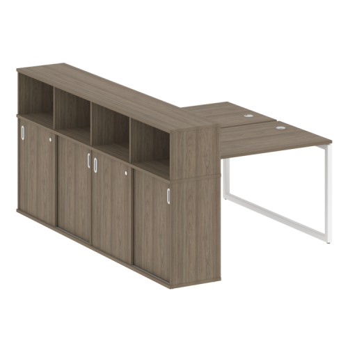 Бенч-система с шкафом-купе на О-обр. м/к Metal System Quattro 40БО.РС-СШК-4.2