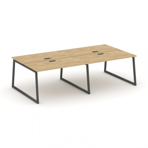 Style Project Рабочая станция 2-х сторон. SN-4T1.DRS-033 Акация Лорка/Металл Антрацит/Заглушка Пласт фото 11