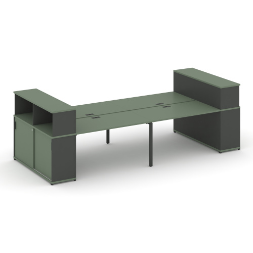 Бенч-система с опорными шкафами-купе Concept CN.DRS-284 фото 2 Бенч-система с опорными шкафами-купе Concept CN.DRS-284 фото 2