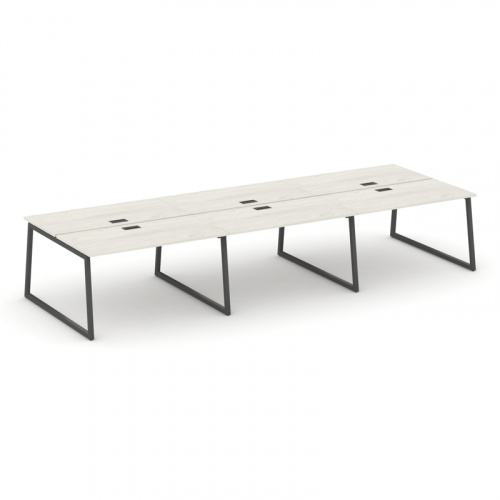 Style Project Рабочая станция 2-х сторон. SN-4T1.DRS-072 Акация Лорка/Металл Антрацит/Заглушка Пласт фото 9