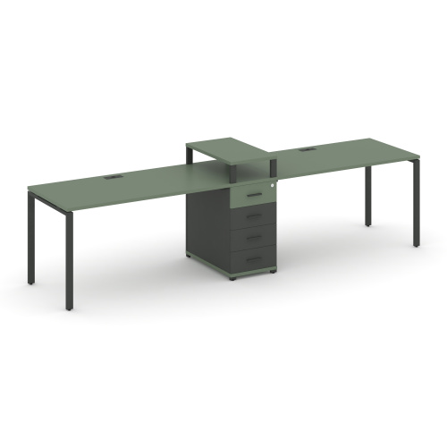 Бенч-система на 2 места с 1 опорной тумбой Concept CN.ORS-417 фото 2 Бенч-система на 2 места с 1 опорной тумбой Concept CN.ORS-417 фото 2