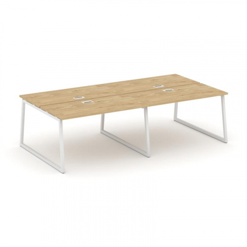 Style Project Рабочая станция 2-х сторон. SN-4T1.DRS-033 Акация Лорка/Металл Антрацит/Заглушка Пласт фото 3