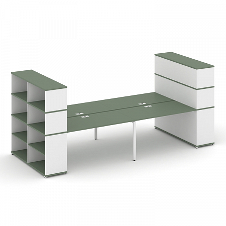 Бенч-система с опорными стеллажами Concept CN.DRS-257
