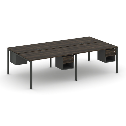 Бенч-система на 4 места с подвесными тумбами Concept CN.DRS-138 фото 3