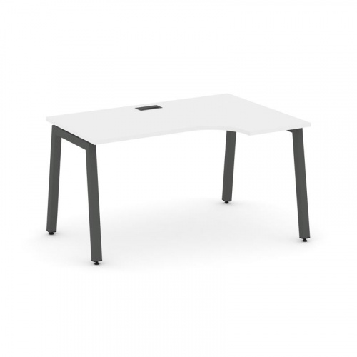 Style Project Стол рабочий эргоном. SN-5A.SPA-022(R) Дуб Наварра/Металл Антрацит 1580*800/980*750 фото 27