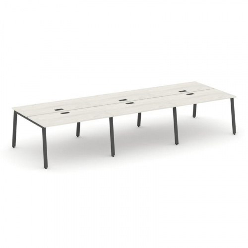 Style Project Рабочая станция 2-х сторон. SN-6A.DRS-062 Антрацит/Металл Белый 3540*1232*750 фото 23