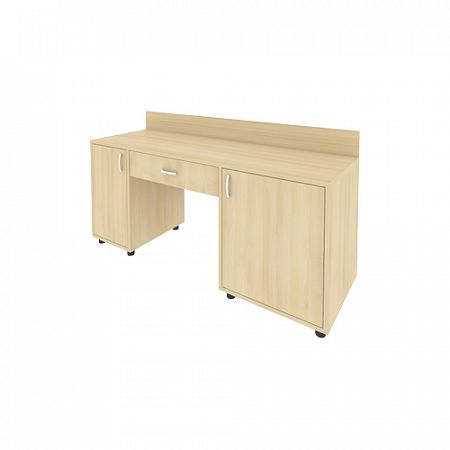 Стол с 2-мя тумбами и бортиком С-СТ-170 (R)