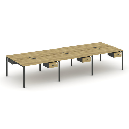 Бенч-система на 6 мест с подвесными тумбами Concept CN.DRS-151 фото 4