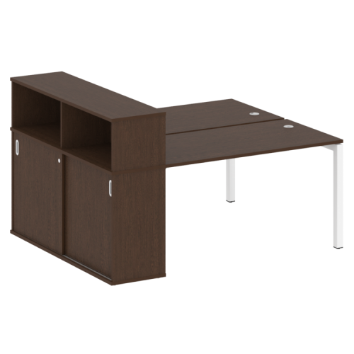 Бенч-система с шкафом-купе на П-обр. м/к Metal System Quattro 50БП.РС-СШК-2.3 фото 6