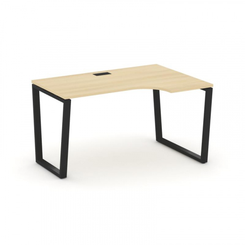 Style Project Стол рабочий эргоном. SN-6T2.SPA-012(R) Акация Лорка/Металл Антрацит/Заглушка Пластик фото 4