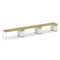 Бенч-система на 3 места с 3 опорными тумбами Concept CN.ORS-444