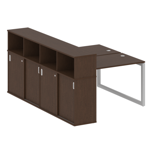 Бенч-система с шкафом-купе на О-обр. м/к Metal System Quattro 50БО.РС-СШК-4.2 фото 7