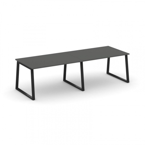 Style Project Стол переговорный SN-6T1.SPRG-011.3 Акация Лорка/Металл Антрацит 1960*980*750 фото 9