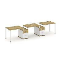 Бенч-система на 3 места с 2 опорными тумбами Concept CN.ORS-329