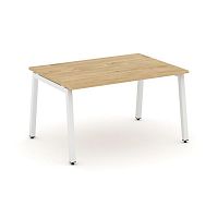 Style Project Стол переговорный SN-5A.SPRG-004.3 Тиквуд Светлый/Металл Белый 1580*980*750